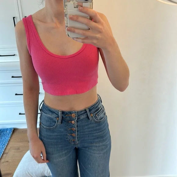 Garage Ribbed Crop Top - Picture 1 of 1